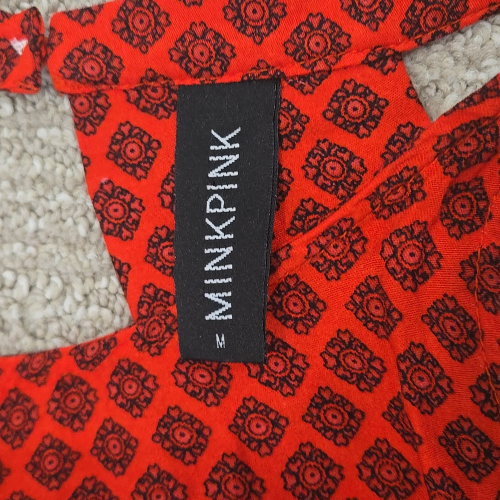 MINKPINK Red Asymmetrical Halter Sundress - Picture 7 of 7